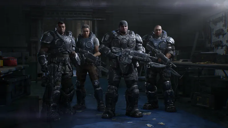 Bravo Squad in Gears of War: E-Day